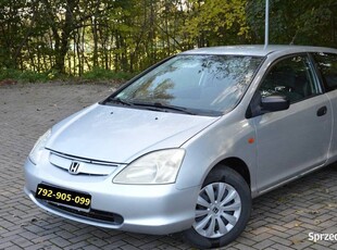 Honda Civic 1.7•BezKorozji•Niski przebieg•Zamiana