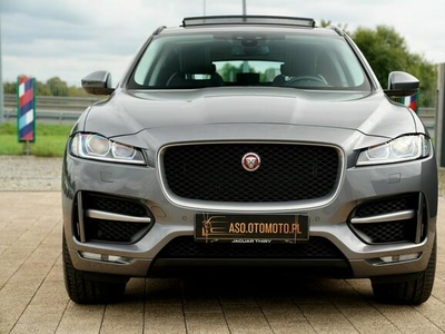 Jaguar F-PACE R SPORT 4x4 NAWI panorama SKORA line asist BIXENONY grzane fotele