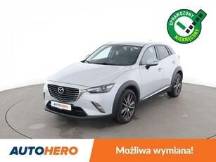 Mazda CX-3 Automat. 4x4 Navi, hak kolowniczy podgrzewane fotele, pełna książka