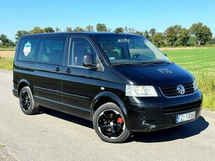 Volkswagen Multivan Czarny Rozsuwane Drzwi skóra beżowa 2,5 TDI