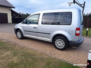 VW CADDY 2008 5 osobowy fabryczny lakier Klimatyzacja Benzyna Podgrz fotele