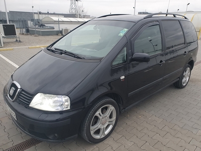 SEAT Alhambra I 2.0 TDI, 140 KM, 2008 r., 7-osobowy, z polskiego salonu