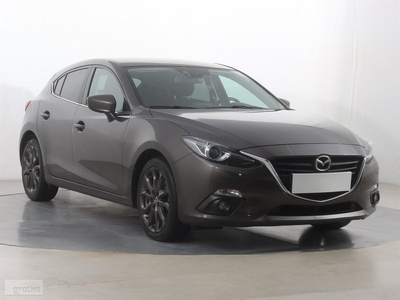 Mazda 3 III , Salon Polska, Serwis ASO, Skóra, Navi, Xenon, Bi-Xenon,