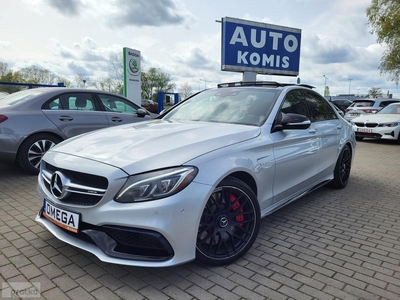 Mercedes-Benz Klasa C W205 63S AMG Panorama HeadUp Burmester Kamera