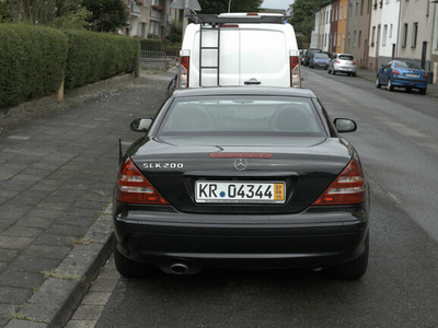 Mercedes SLK 200, czarny, cena 25 000