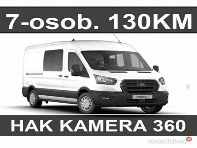 Ford Transit L3H2 130KM 7-osob. Brygadowy DCIV Hak Kamera. …