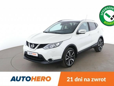 Nissan Qashqai skóra, panorama, navi, kamera i czujniki parkowania,