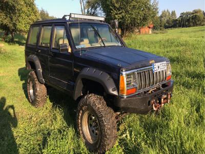 Jeep cherokee XJ 4.0 sekwencja lift zderzaki wyciagarka kola 33