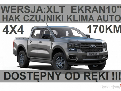 Ford Ranger Nowy Ranger XLT 170KM 4x4 Duży Ekran Hak od reki ! Niska Cena …