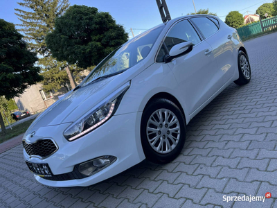 Kia Cee'd Kia Ceed II 1.6B 2013r Led Nawigacja Biała Perła 5-Drzwi Serwis …