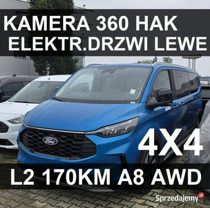 Ford Tourneo Custom L2 Nowy Active 4x4 170KM Kamera 360 Hak Duża Konsola 3…