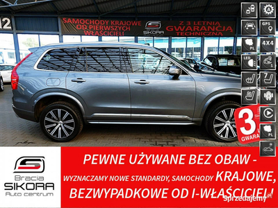 Volvo XC 90 7osób INSCRIPTION PNEUMATYKA Panorama 3Lata GWAR 1wł Kraj Bezw…