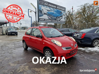 Nissan Micra 1.2 Benzyna 65 KM, Klimatyzacja, Isofix, Dwa K…