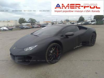 Lamborghini Huracan bez wersji 2019, 5.2L, RWD, uszkodzony bok