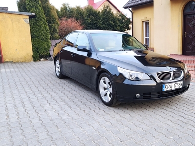 BMW SERIA 5 V (E60/E61) czarna, szyberdach, skóra, navi, CarPlay,AA, Kam,Asystent