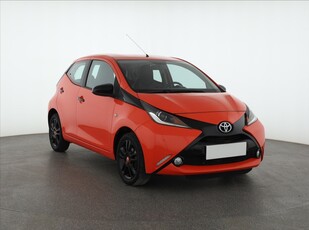 Toyota Aygo , Salon Polska, Skóra, Klimatronic, Tempomat,