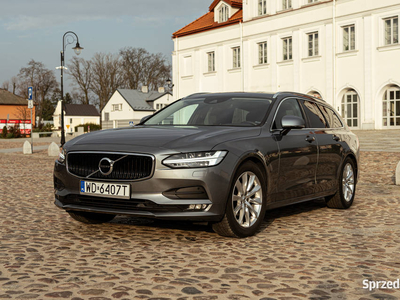 Volvo V90 D4 AWD (4x4) Geartronic, 2019 r, FV23, bezwypadkowy, kamera, hak