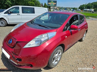 2015 NISSAN LEAF elektryczny elektryk USZKODZONY LEKKO PRZÓD + PODUSZKI