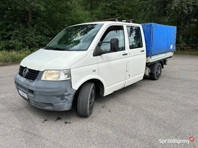 Vw T5 Volkswagen 2007 rok 5 osobowy 1,9 diesel podwójna kabina UMOWA