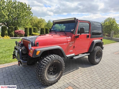 Jeep Wrangler 4.0 benzyna + LPG 176 KM 1999r. (wojnicz)