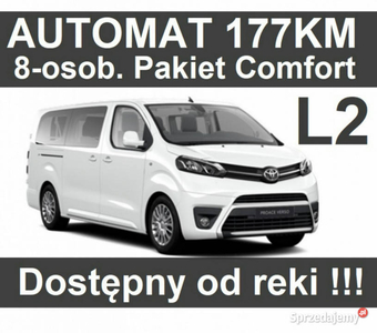 Toyota Proace Verso 2,0 177KM 8-os. Pakiet Comfort Dostępny…