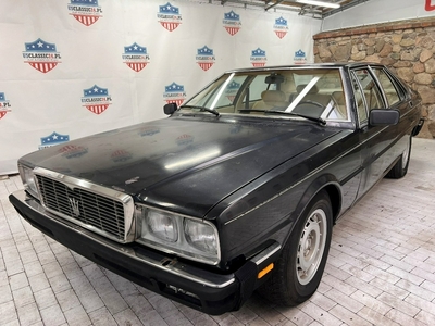 Maserati Quattroporte III 1985 silnik 4.9l V8 4 gaźniki automat run & drive black do odnowieni