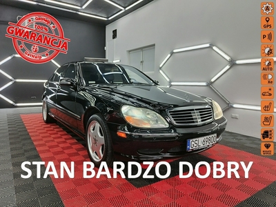 Mercedes-Benz Klasa S W220 S55 AMG LONG V8 360 KM, Full Opcja, Radar, Aktywny Tempomat, ABC, Al