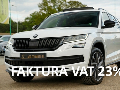 Skoda Kodiaq SPORTLINE acc kamera FUL LED skóra PANORAMA zawieszenie ADC manetki