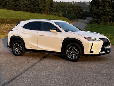 Lexus UX 300e 204KM Książki,LEDy,Vat23%,Bezwypadkowy,Biała Perła