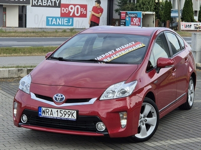 Toyota Prius III 2014r, 152tyś Ledy, Bogata Wersja, Fotele Ciemne-Półskórzane, Kamer