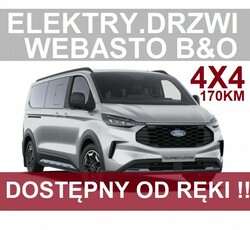 Ford Tourneo Custom L2 Nowy Active 4x4 170KM Elektr. Drzwi Webasto Felgi 19