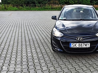 2013r Hyundai i20, przebieg:124tyś km, benzyna, klimatyzacja