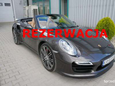 Porsche 911 Turbo Cabrio. Salon PL. Bezwypadkowy. Gwarancja Porsche Approv…