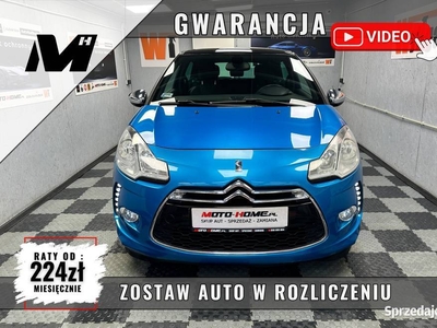 Citroën DS3 1.6 Benzyna Turbo 17 cali LED czarne dodatki GWARANCJA