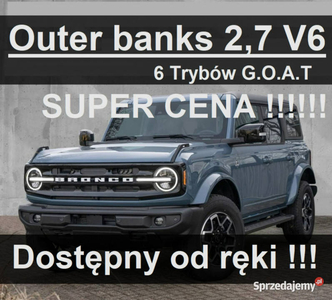 Ford Bronco Outer Banks 2.7 V6 ECOBOOST 335KM Dostępny od ręki !!! 3875 zł…