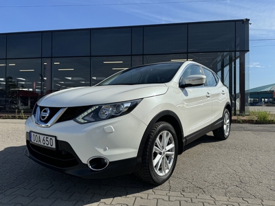 Nissan Qashqai II Przebieg 90000km, asystent pasa ruchu, biała PERŁA