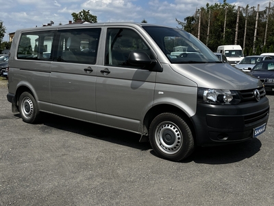 Volkswagen Transporter T5 2.0TDi140KM Long -Gwarancja- 6osób,Salon,1-właś,Książki