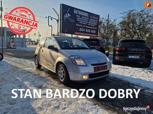 Citroen C2 1.1 BENZYNA 60 KM, Klimatyzacja, Alufelgi, Isofix, Dwa Klucze, …