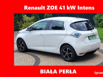 Renault ZOE 41KW Biała perła Duża bateria, INTENSE + dodatki