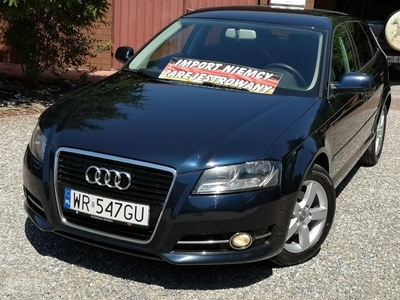 Audi A3 II (8P) 1.6B 102KM, 2011r, Przebieg 166tyś km, Bardzo Zadbany, Z Niemiec