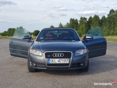 Audi A4 Cabrio - stan bardzo dobry - czerwona skóra - kabriolet