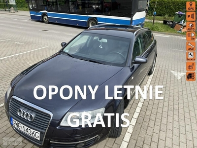 Audi A6 III (C6) Idealny stan, ksenony, welury, pół skóry, pełen serwis, 2 kpl. opon