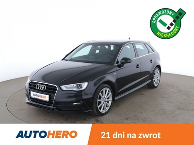 Audi A3 III (8V) S-Line, Xenon, LED, klima auto, navi, czujniki parkowania, grzane fo