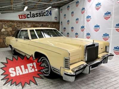 Lincoln Town Car Coupe 1979 big block piękny top lux klasyk welury drewno