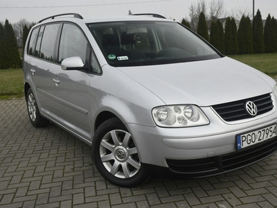 Volkswagen Touran I 2,0tdi DUDKI11 Serwis,Klimatr 2 str.Hak,Tempomat,El.szyby.OKAZJA