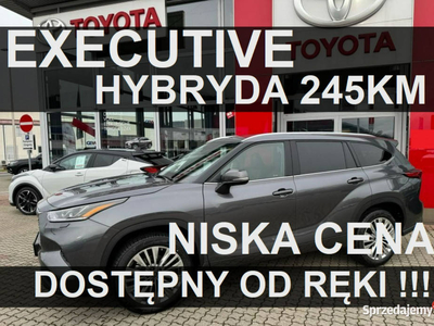 Toyota Highlander Hybryda Executive 248KM Kamera 360 Super Cena Dostępny o…