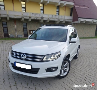 Volkswagen Tiguan 2014r. 2.0TDI 177KM R-line 4Motion, Salon Polska