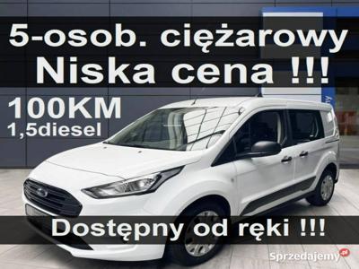 Ford Connect Brygadowy DCIV 5-osob 1,5 100KM ciężarowy Ni...