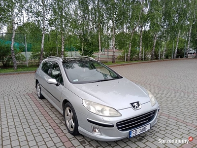 Peugeot 407 SW 2005r 2230 benzyna+gaz, skóra, panorama