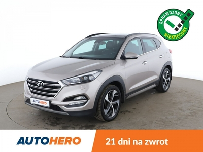 Hyundai Tucson III 177KM automat 4x4 skóra panorama kamera hak fotele ks.serwisowa